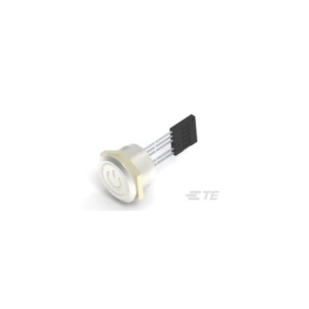 Te Connectivity Pushbutton Switch, Spst, On-Off, 1A, 24Vdc, Wire Terminal, Panel Mount 2342837-2